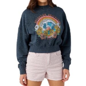 ❤️ O’Neill Moment Crop Sweater Pullover Size Large